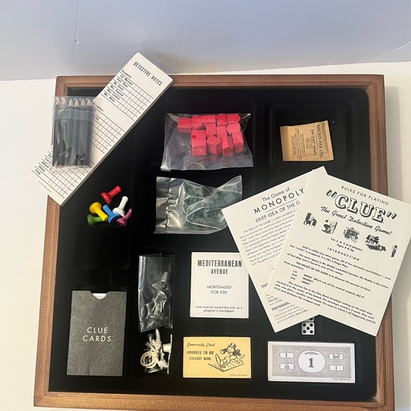 Monopoly & Clue Deluxe Vintage Game Collection - Picture 4 of 9
